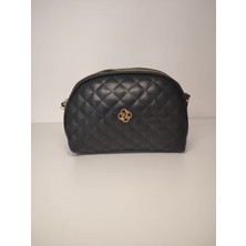 TrendyX Kapitone Iki Gözlü Omuz Çantası - Suni Deri