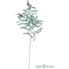 Yapay Çiçek Sitesi Yapay Zeytin Dalı 95 cm Mat Yeşil