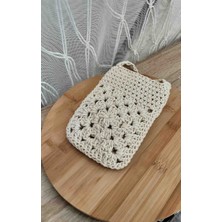 Lal Dizayn El Yapımı Pamuk Ip Telefon Çantası