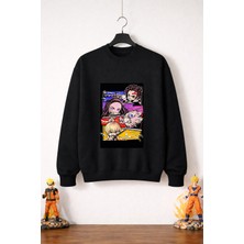 Petite Pati Demon Slayer  Sweatshirt (3 Iplik %100 Pamuk)