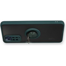 Sh Ticaret Newface Redmi Note 11 Kılıf Montreal Yüzüklü Silikon Kapak - Yeşil