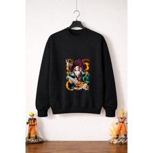 Petite Pati Demon Slayer Tanjiro Sweatshirt (3 Iplik %100 Pamuk)