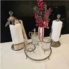 UltraMint Şık Döküm Ayaklı Kulplu Banyo Seti, Evinize Zarif Dokunuş