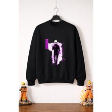 Petite Pati Jujutsu Kaisen Satoru 4 Sweatshirt (3 Iplik %100 Pamuk)