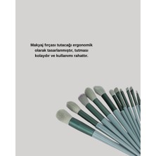 Nuveden Ieg™ Umuşak Kıllı Estetik Tasarımlı 13'lü Makyaj Fırçası Seti Günlük ve Profesyonel Kul