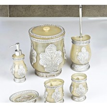 UltraMint Şık ve Modern 6 Parça Banyo Takımı, Yumuşak Polyester Malzeme