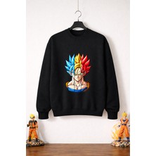 Petite Pati Dragon Ball Goku 1  Sweatshirt (3 Iplik %100 Pamuk)