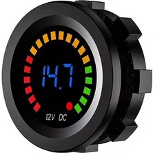 MELLİFERA Karavan Otomobil Motosiklet Tekne Yat Dijital Voltmetre 12V Plastik Kasa