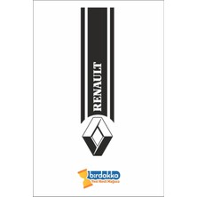 Mlh Store Renault Için Özel Yeni Uyumlu Aksesuar Kaput Özel Yeni Sticker Siyah