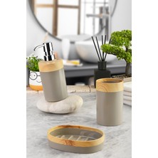 UltraMint Şık Vizon Krom Banyo Seti, 3'lü, Modern ve Kullanışlı Tasarım