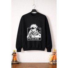 Petite Pati Jujutsu Kaisen Satoru 7  Sweatshirt (3 Iplik %100 Pamuk)