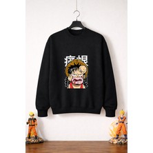 Petite Pati One Piece Luffy 2 Sweatshirt (3 Iplik %100 Pamuk)