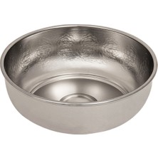 UltraMint Osmanlı Motifli Metal Hamam Tası, Şık ve Dayanıklı Banyo Aksesuarı