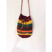 Lal Dizayn El Yapımı Örgü Renkli Omuz