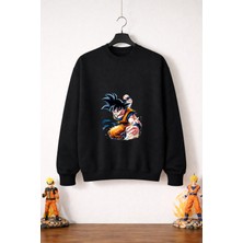 Petite Pati Dragon Ball Goku 7  Sweatshirt (3 Iplik %100 Pamuk)