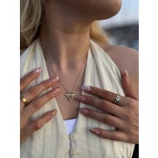 Luciaonline Çelik | Gold Badge Kolye