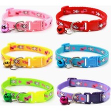 Braventa Collection Tavşan Desenli Dokuma Kedi Boyun Tasması 19X1 cm Pembe