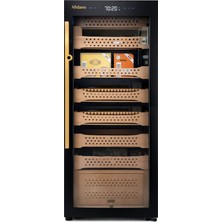 Tobacium Afidano Elektrikli Humidor - 1500 Puro Kapasiteli Profesyonel Puro Dolabı
