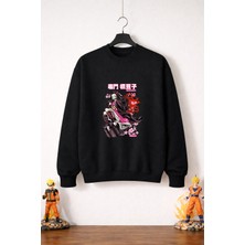 Petite Pati Demon Slayer Nezuko Sweatshirt (3 Iplik %100 Pamuk)
