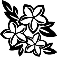 Mlh Store Çiçek Buketi Oto Özel Yeni Sticker Siyah 30 x 30 cm