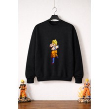 Petite Pati Dragon Ball Goku 13  Sweatshirt (3 Iplik %100 Pamuk)