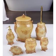 UltraMint Renkli 6 Parça Polyester Banyo Seti, Şık ve Kullanışlı Tasarım