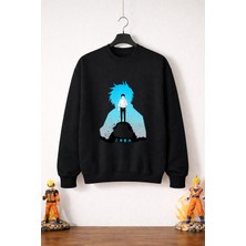 Petite Pati Jujutsu Kaisen Megumi Sweatshirt (3 Iplik %100 Pamuk)