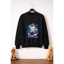 Petite Pati Demon Slayer Inosuke Sweatshirt (3 Iplik %100 Pamuk)