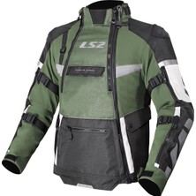 Ls2 X-Master Siyah-Yeşil-Gri  Motosiklet Montu