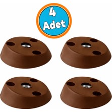 Nzb 4 Adet Mobilya Zigon Sehpa Ayağı Tabanı Sehpa Bağlantı Aparatı Açılı Dereceli Ayak Tabanı Kahverengi