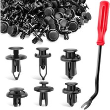 Nilight Cl-30-A 120 Parça Araç Tutucu Klips ve Bağlantı Elemanı Sökücü 6.3mm 8mm 9mm 10MM Genişletme Vidaları Değiştirme Kiti Tampon Itme Perçin Klipsleri