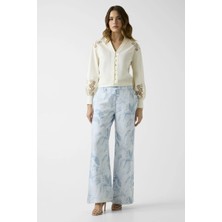 Guess Miriam Düz Paça Kadın Çok Renkli Pantolon W6GB37W2717-PMI8