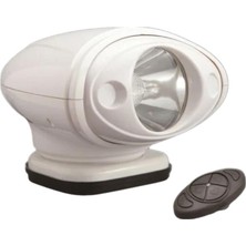 Mors Uzaktan Kumandalı Yuvarlak Projektör 12V - Beyaz