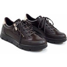 Ne&Ve Shoes Deri Fermuarlı Kadın Günlük Rahat Casual Ayakkabı