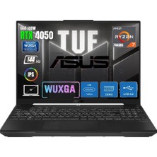 Asus Tuf Gaming A16 FA607NUG Amd RYZEN7-7445HS 24GB 1tb SSD RTX4050-6GB 140W 16" Wuxga 144Hz Windows 11 Pro Taşınabilir Bilgisayar Snertechçanta