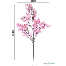 Yapay Çiçek Sitesi Yapay Erik Çiçeği Dalı ( Sakura) 95 cm Pembe