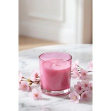 Marrien Granny Sakura Kokulu Mum 130 g  Şeffaf Pembe Cam Bardak