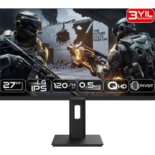 Fazeon X27F120QP 27" 120Hz 0.5ms Lg Nano Fast IPS 2k Qhd Hdmı*1 +Dp*1+Usb*1 Pıvot Gamıng Monıtor