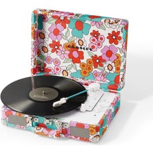 Crosley Cruiser Plus | Bluetooth Alıcılı ve Taşınabilir Vintage Görünümlü Plakçalar, Pikap, Dahili Çift Hoparlör