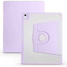 Arabulalaca iPad Air 13 2024  Siyah Renk Kalem Bölmeli Dönebilen Stantlı Kılıf