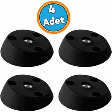 Nzb (4 Adet) Mobilya Masa Zigon Orta Sehpa Ayağı Bağlantı Aparatı Açılı Dereceli Ayak Tabanı Siyah