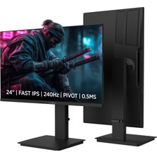 James Donkey Ravel R45 24'' 240Hz 0.5ms Fast IPS Fhd Pivot Gaming Monitör (Sıfır Ölü Piksel Garantili)