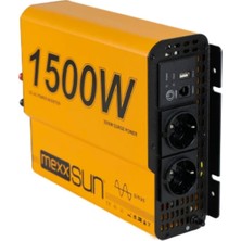 Mexxsun 12 Volt 1500 Watt Tam Sinüs Inverter (Yeni Kasa )