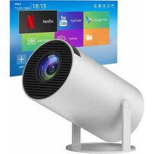 Rigour Fioplus HY300 Pro Smart Iptv ve Oyun Konsol Uyumlu Kablosuz Projeksiyon Cihazı Taşınabilir Android