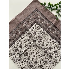 Zambak Büyük Verd Desen Pamuk Eşarp