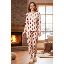 Remsa Kadın Kalp Desenli Comfort Pijama Takımı 0510 Toz Pembe
