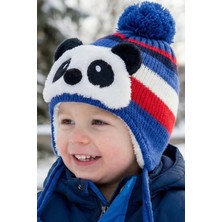 Bay Şapkacı - Sevimli Panda Tasarımlı Unisex Çocuk Kışlık Bere - 5900
