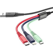 Çoklu Şarj Kablosu 3ın1 Hızlı Şarj Kablosu