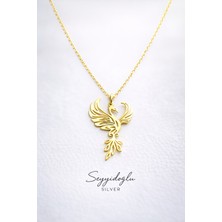 925 Ayar Gümüş Anka Kuşu Kadın Kolye