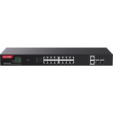 Binbir Göz Bilgisayar Ip-Com IP-G1120P-16-250W 16 Port Poe 10/100/1000 2 x Sfp 250W Yonetılemez Rack Mount Swıtch